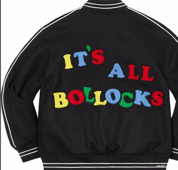 Varsity Bollocks Black Jacket M L Green 21SS Jamie S It's Reid All XL 0802